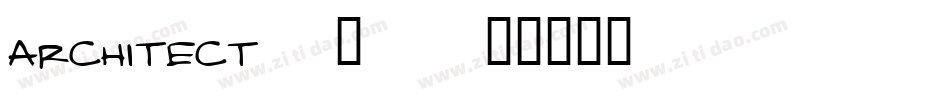 Architect (2)字体转换